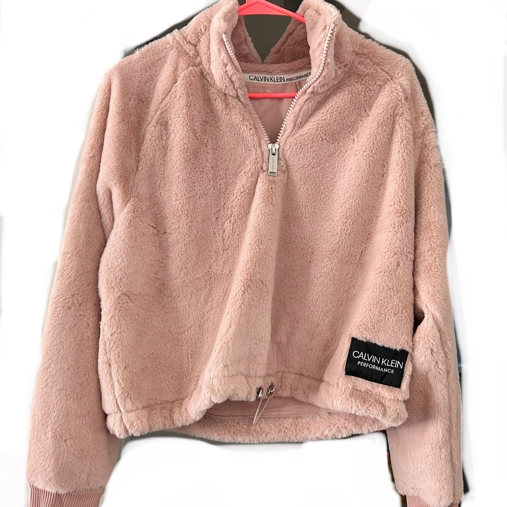 Calvin Klein Peach Performance Pulllover Half Zip - image 1